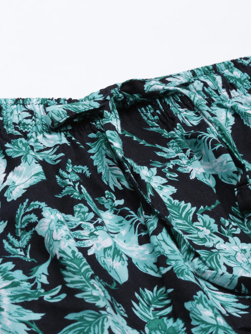 Navy Blue Printed Lounge Pant