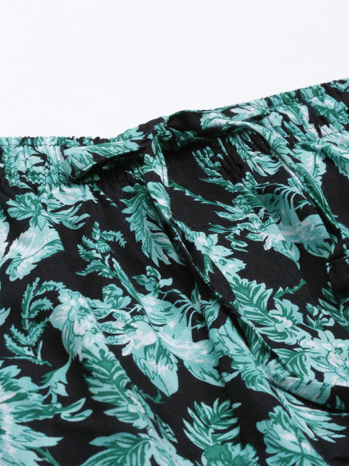 Black & Green Assorted Night Suit