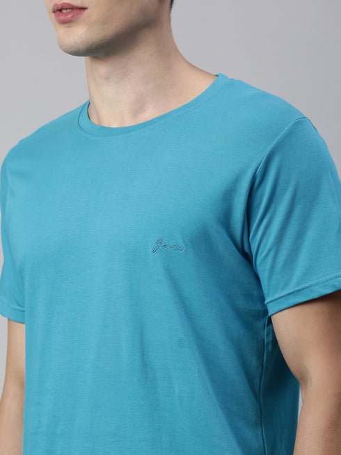 Light Blue Solid T-Shirt