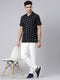 Black Printed Short Sleeves Shirt