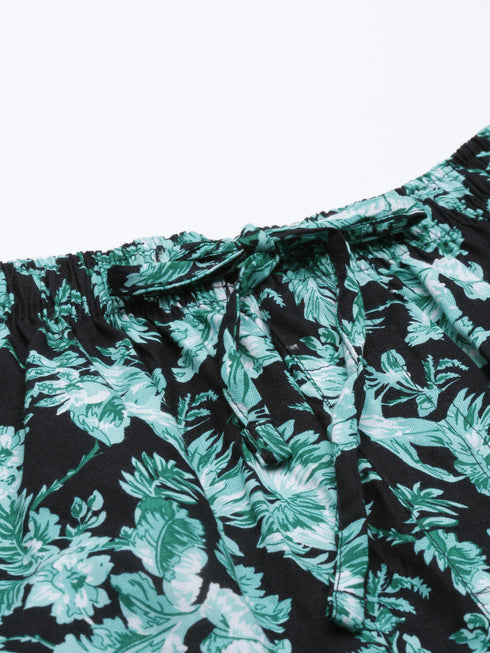 Black & Blue Printed Co-Ord Set