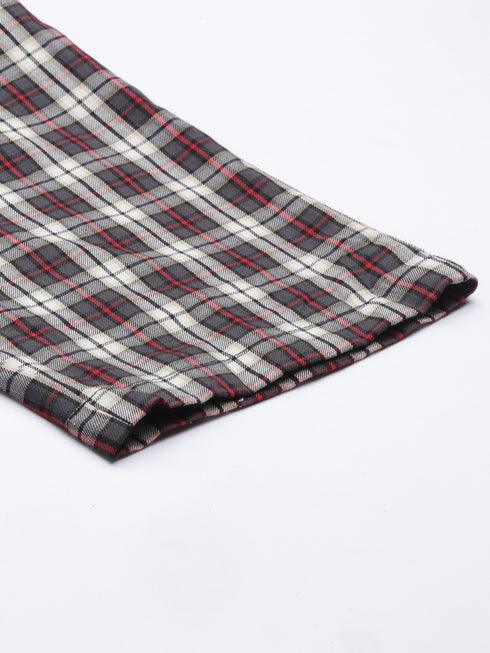 Grey Checks Lounge Pant