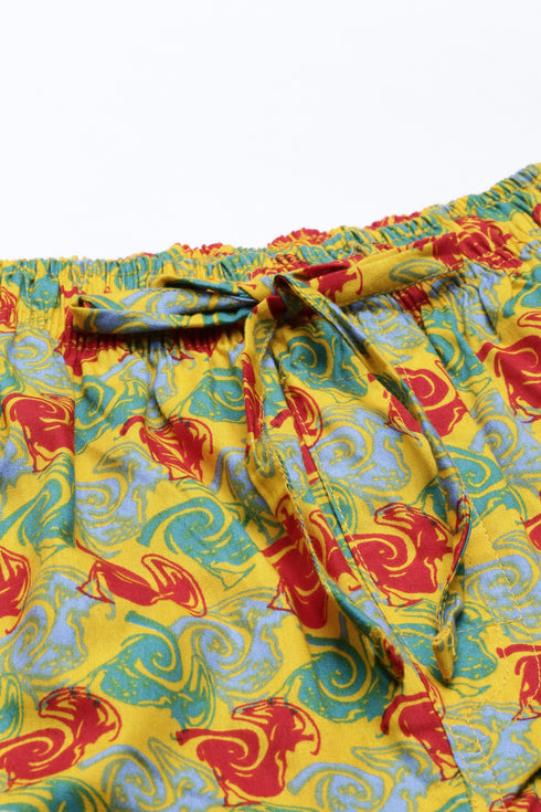 Yellow Printed Co-Ord Set