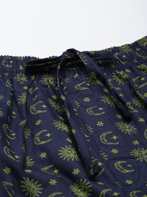 Navy Blue Assorted Night Suit