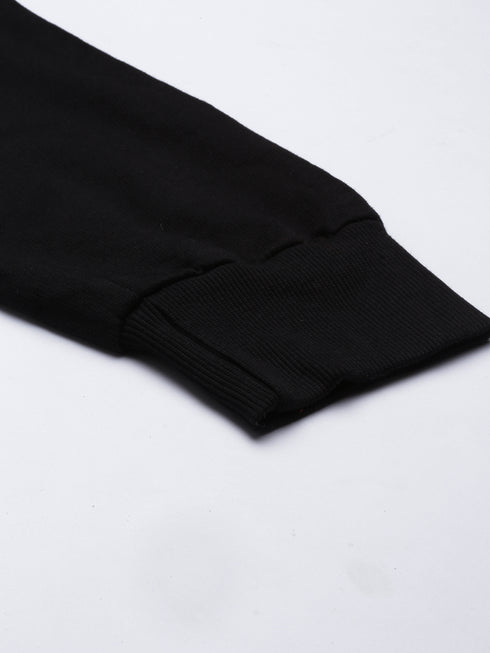 Black Solid Joggers