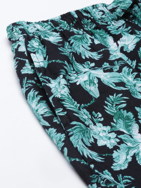 Navy Blue Printed Lounge Pant