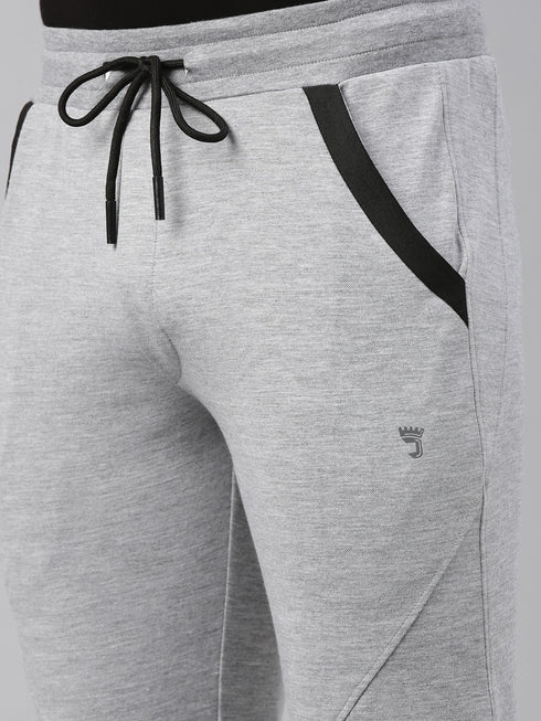 Grey Solid Track Pant