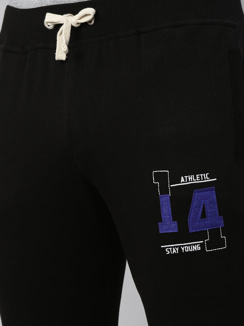 Black Solid Joggers