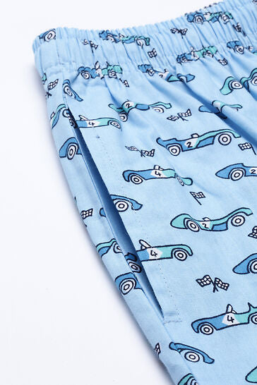 Blue Printed Lounge Pant