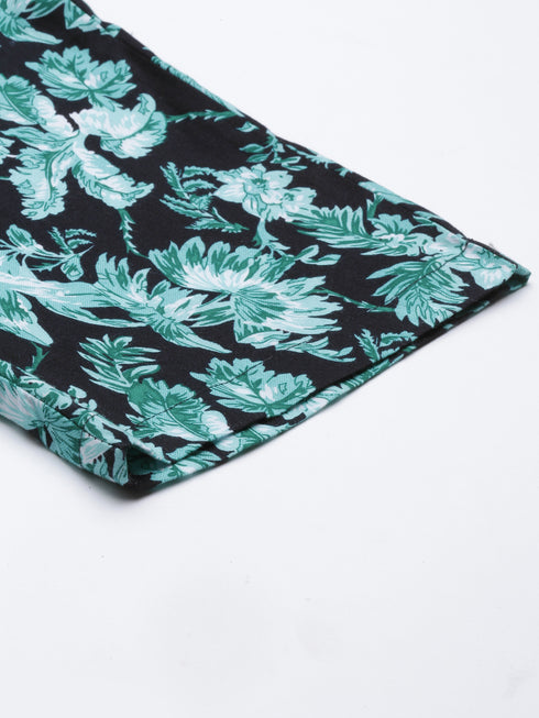 Navy Blue Printed Lounge Pant