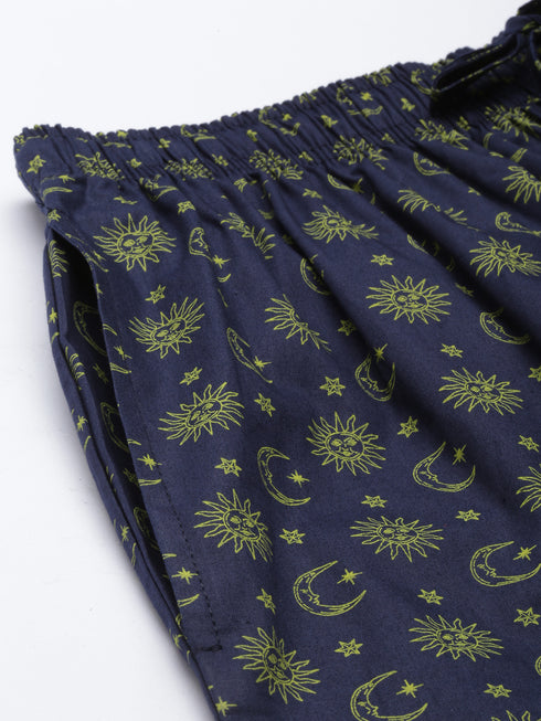 Navy Blue Assorted Night Suit