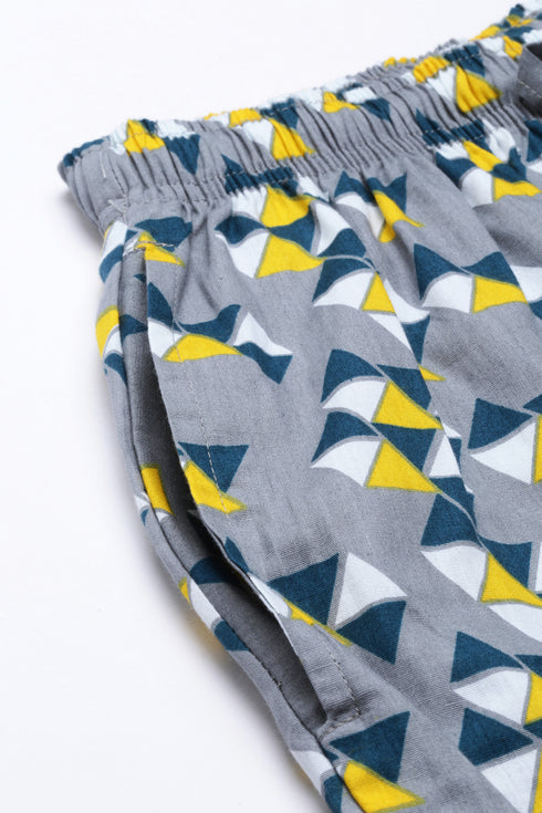 Grey Printed Co-Ord Set