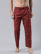 Marron Printed Lounge Pant
